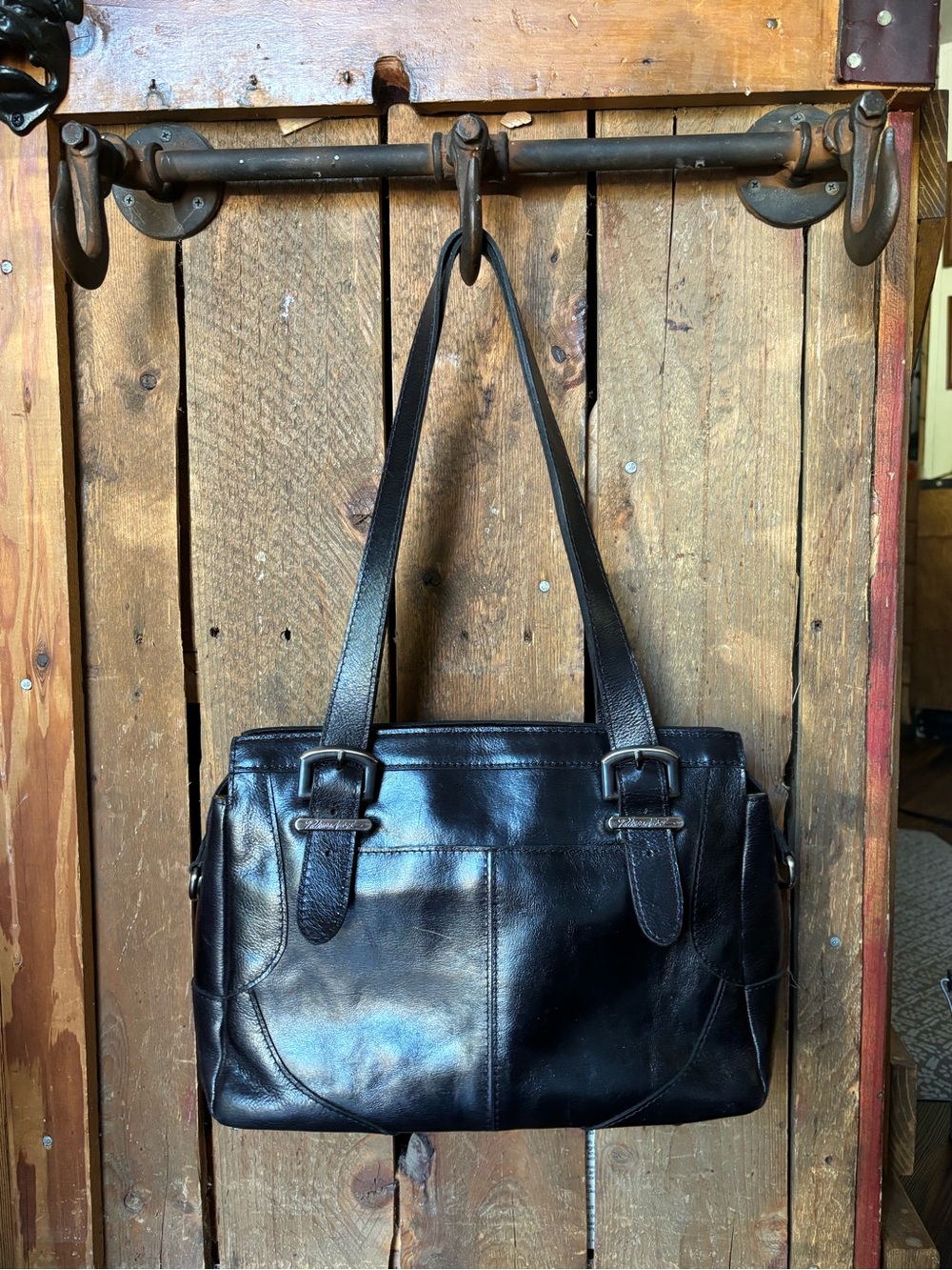Patricia Nash Helmsley black shoulder bag